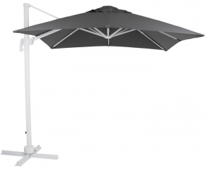 Зонт на боковой опоре Linz 2,5x2,5м, белый/серый