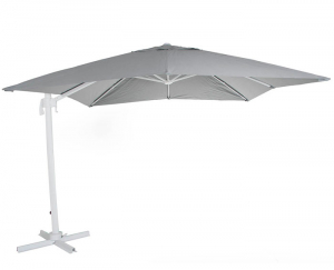 Зонт на боковой опоре Linz 3x3м, белый/серый