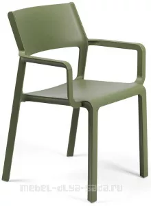 Кресло пластиковое Trill, зеленый