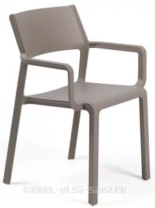 Кресло пластиковое, бежевый