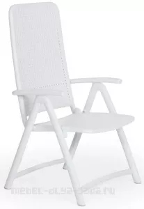 Пластиковое кресло складное, белое Италия