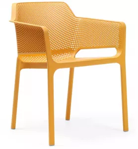 Пластиковое кресло, горчичный Италия