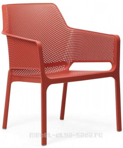Кресло из пластика Net, красный