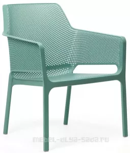 Кресло из пластика, зеленый