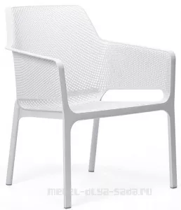 Кресло из пластика Net relax, белый