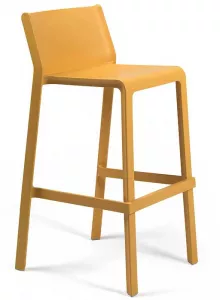 Полубарные стулья для кухни со спинкой, желтый Италия