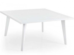 Журнальный алюминиевый стол Villac 88, белый