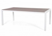 Обеденный стол на металлокаркасе Crescendo 210см, белый