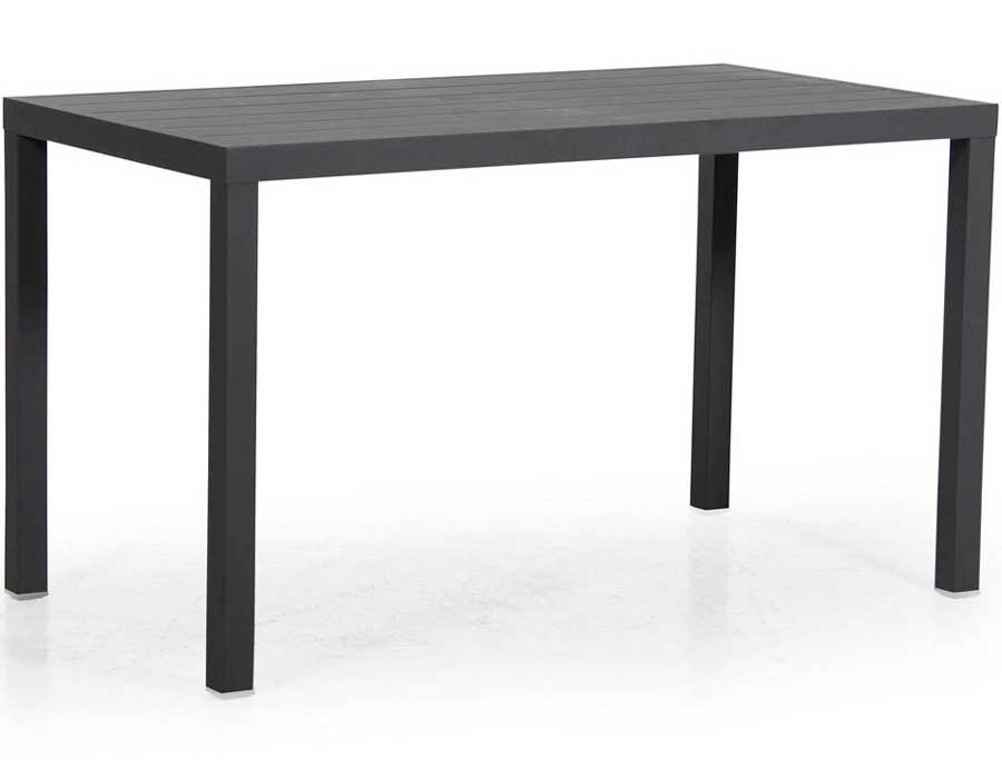Алюминиевый стол для дачи Reze, 130 х70 см, антрацит