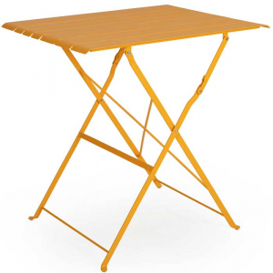 Складной стол из стали Bradano, желтый