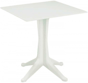 Пластиковый стол Ponente 70x70, белый