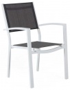 Кресло обеденное из алюминия Leone, белый